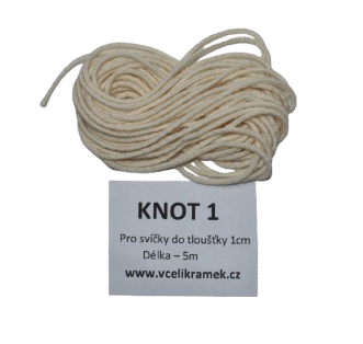 Knoty pro výrobu svíček do 1cm - 1