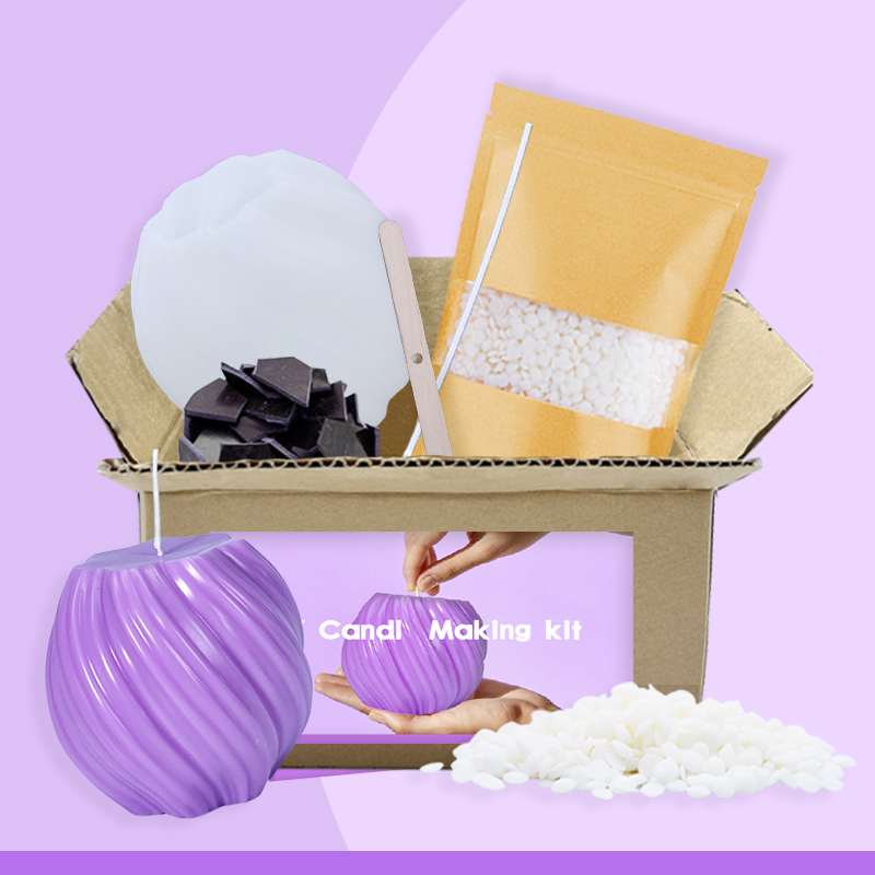 DIY sada na výrobu svíček – Květinový design