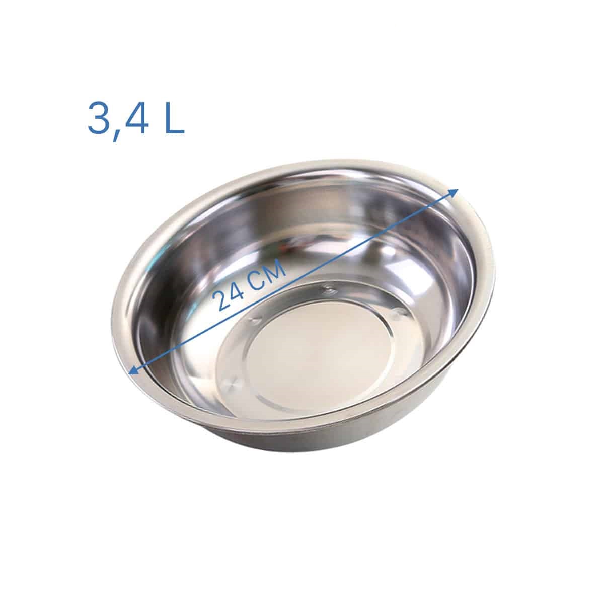 Nerezová miska 24 cm – 3,4 L