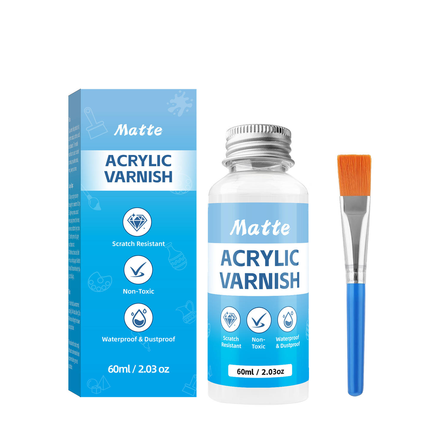 Ochranný lak na dekorace – lesklý / matný, 120 ml