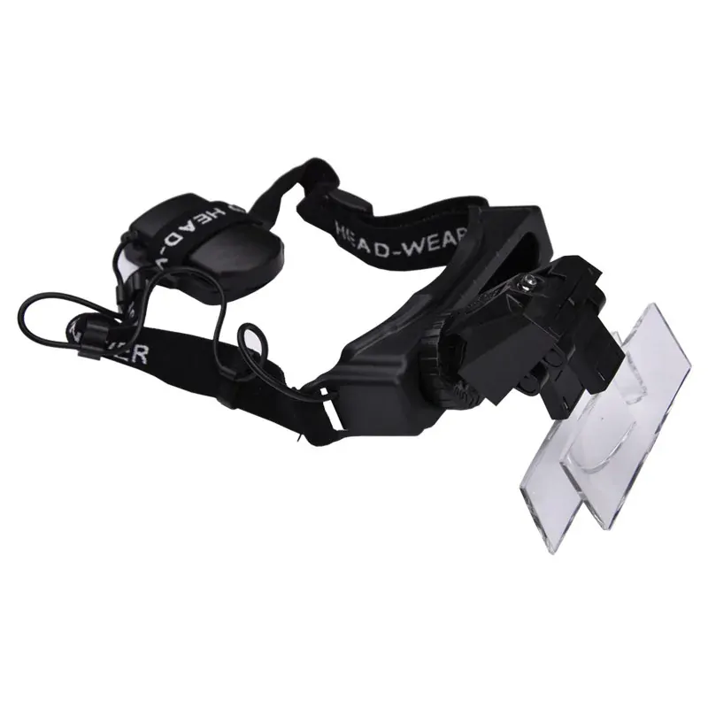 Náhlavní lupa s osvětlením a vyměnitelnými lupami