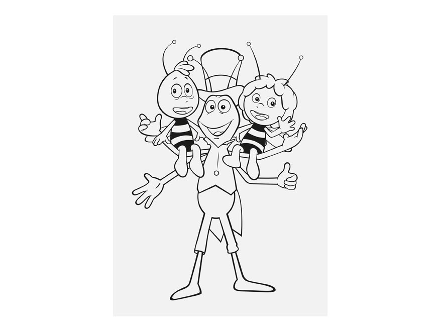 Omalovánky Včelka Mája A4