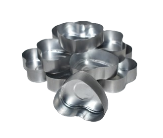 Kalíšky na výrobu čajových svíček  Srdce