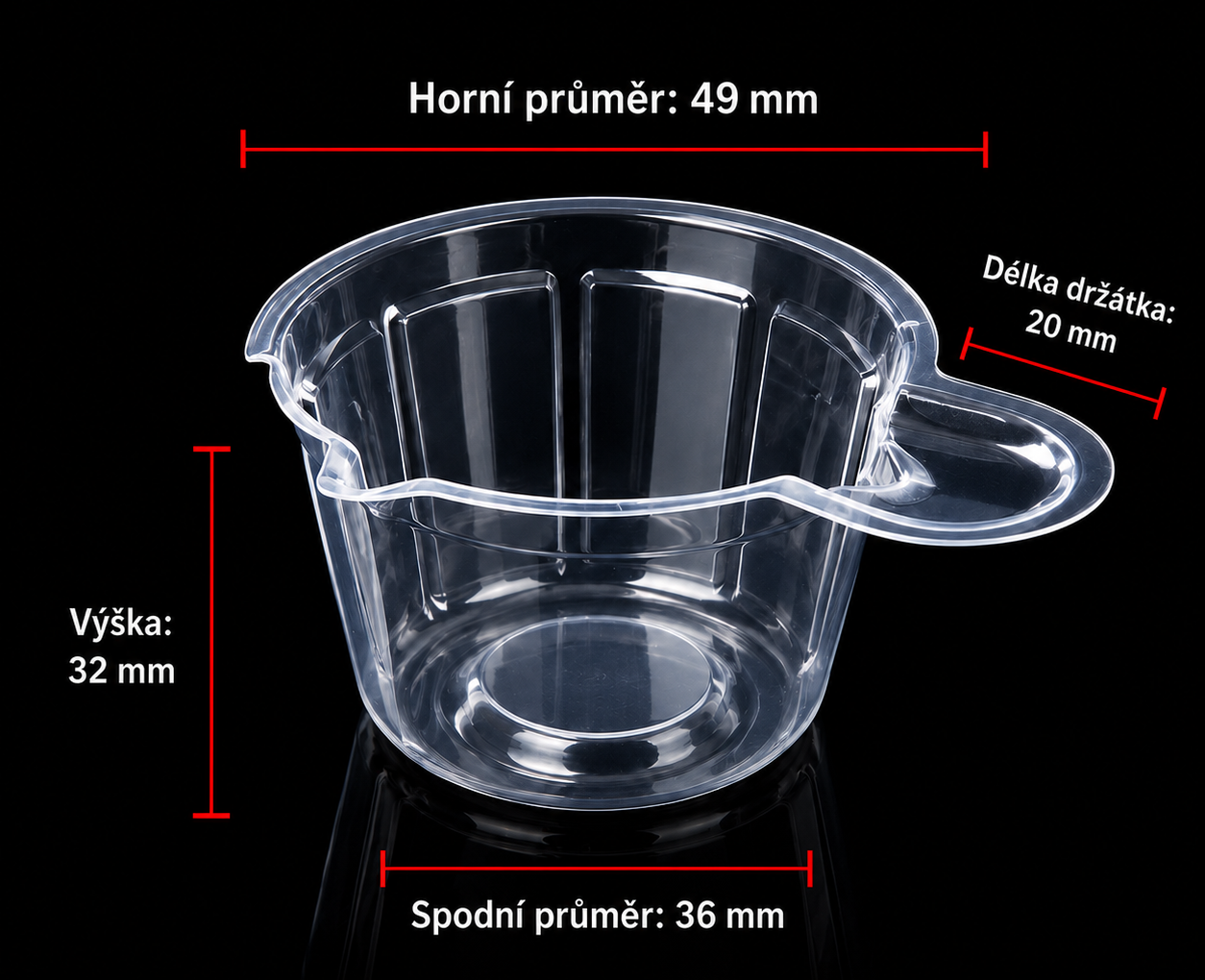 Vzorkovací plastové kelímky – Medium 40ml, 10 ks