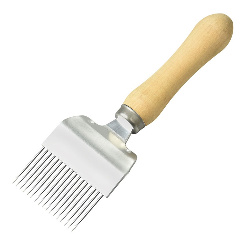 Odvíčkovací vidlička s dřevěnou rukojetí