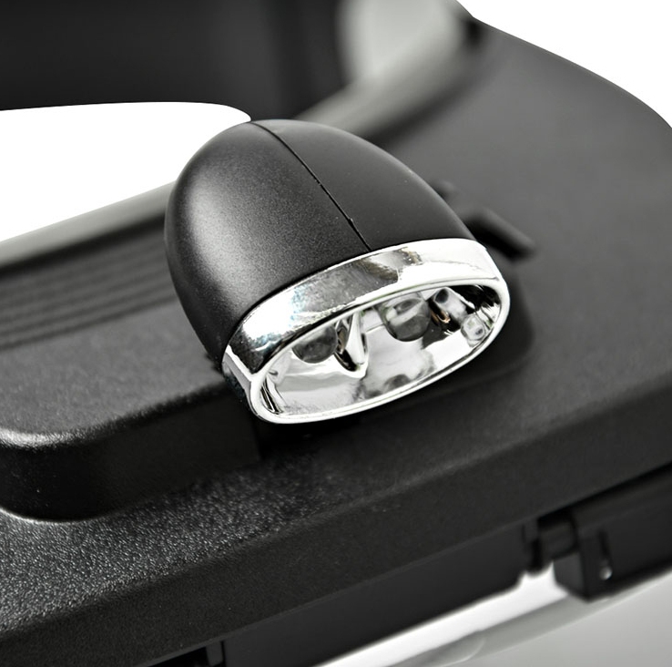 Čelní lupa s osvětlením a vyměnitelnými lupami