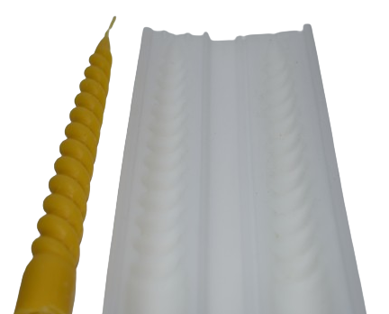 Forma na svíčky kroucená 200x40mm