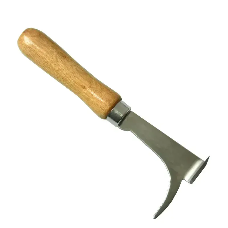 Nerezový včelařský rozpěrák s dřevěnou rukojetí