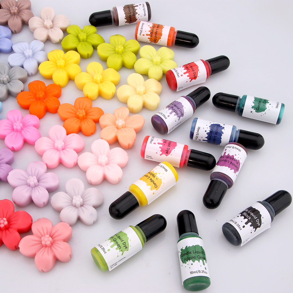 Tekuté barvy pro kreativní svíčky