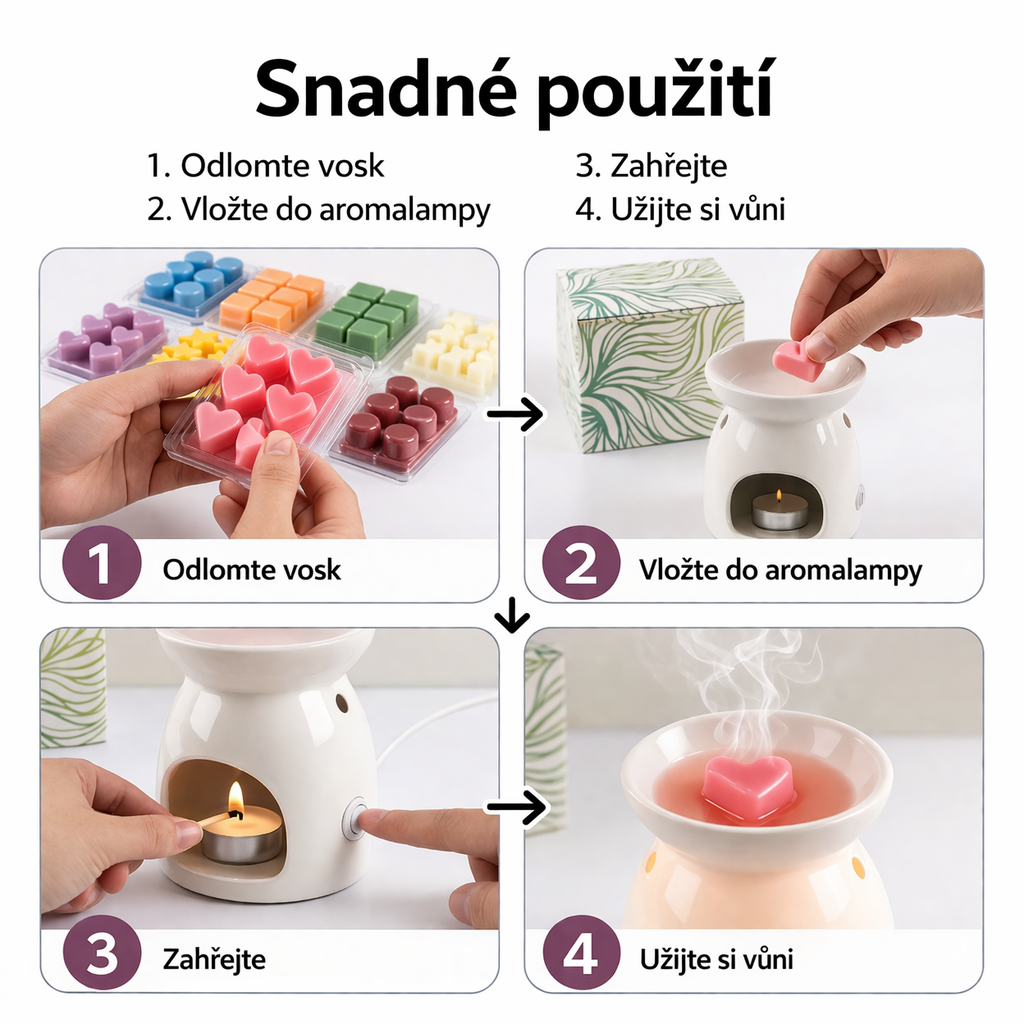 Vonné vosky do aromalampy – sada vůní