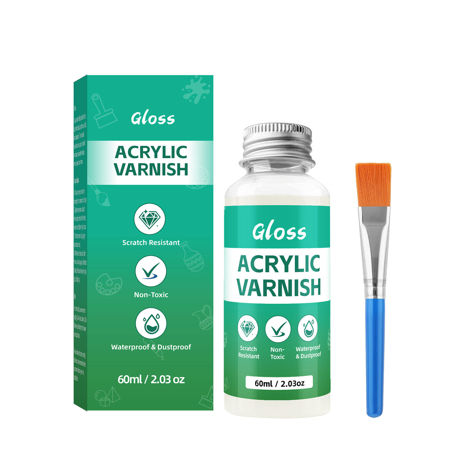 Ochranný lak na dekorace – lesklý / matný, 120 ml