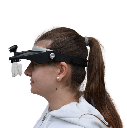 Čelní lupa s osvětlením a vyměnitelnými lupami