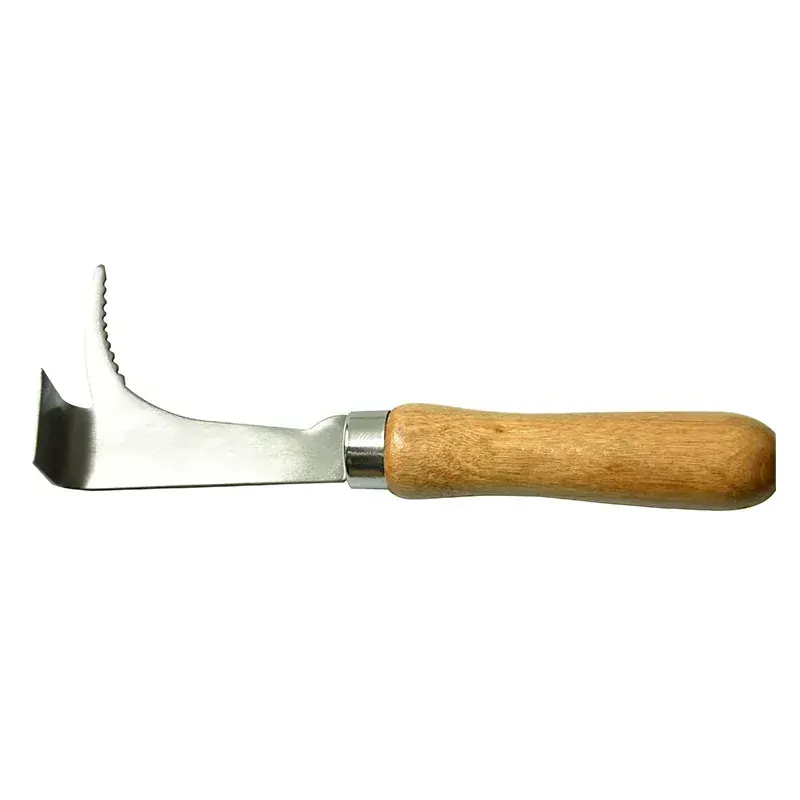 Nerezový včelařský rozpěrák s dřevěnou rukojetí