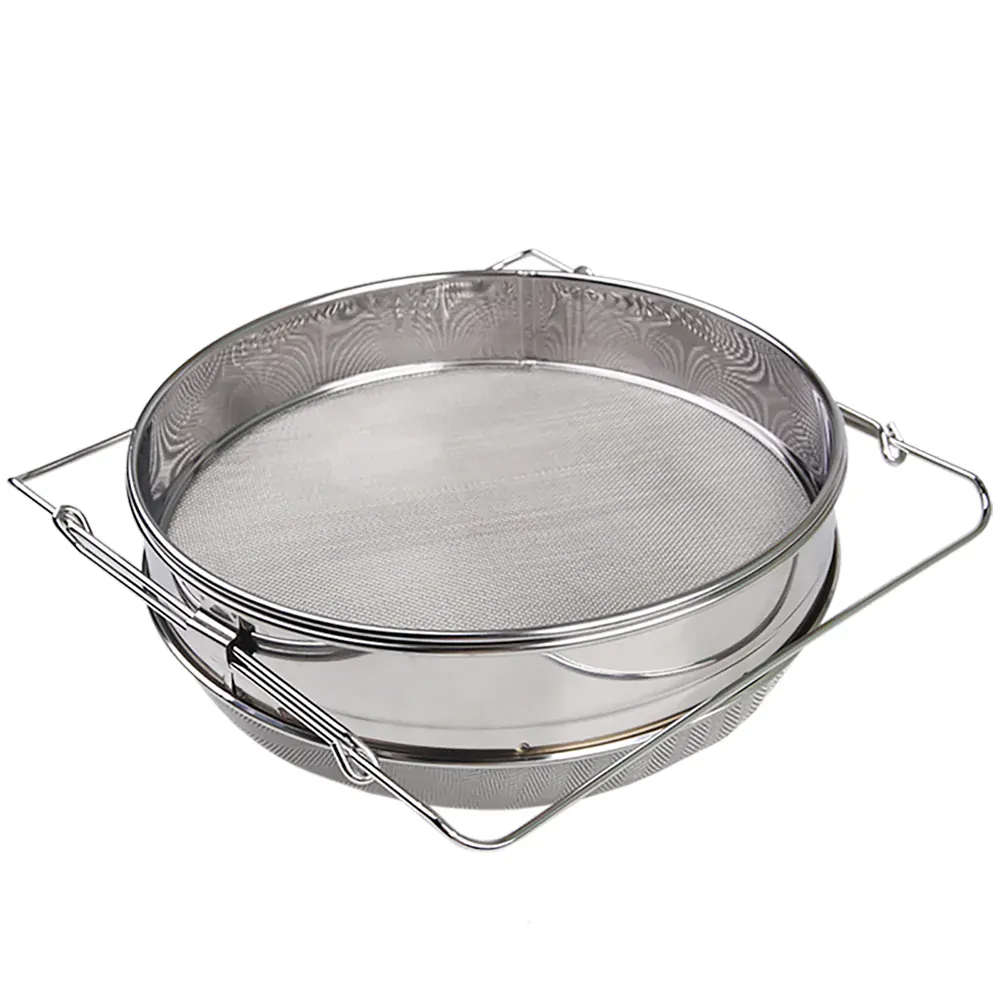 Nerezový cedník dvojitý na med - 32cm