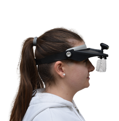 Čelní lupa s osvětlením a vyměnitelnými lupami