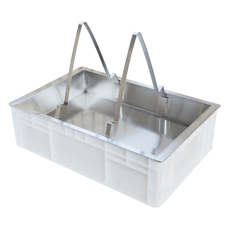 Odvíčkovací box dvouplástový - Nerez