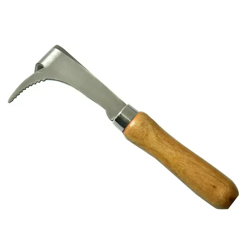 Nerezový včelařský rozpěrák s dřevěnou rukojetí