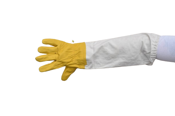 Včelařské rukavice - Plátno/Ovčí kůže