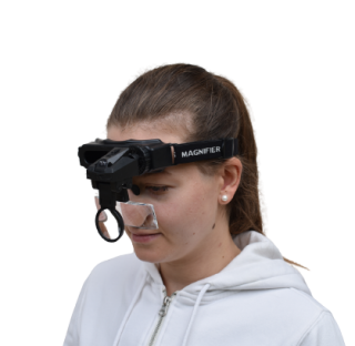 Náhlavní lupa s osvětlením a vyměnitelnými lupami