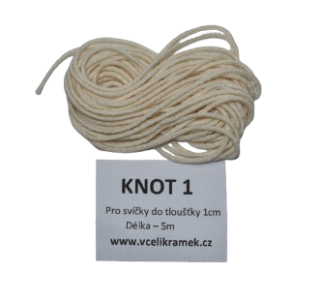 Knoty pro výrobu svíček do 1cm - 1