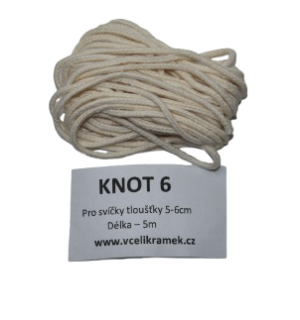 Knoty pro výrobu svíček ⌀ 5-6cm - 6