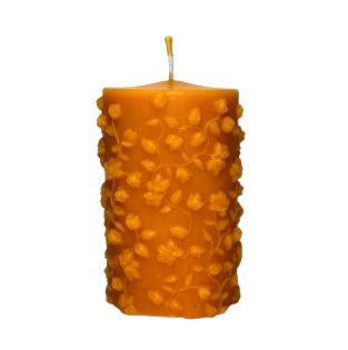 Svíčka s květy - velká